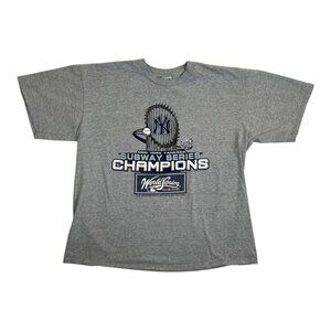 Vintage New York Yankees 2000 Subway Series World Series Champions T-Shirt 2XL